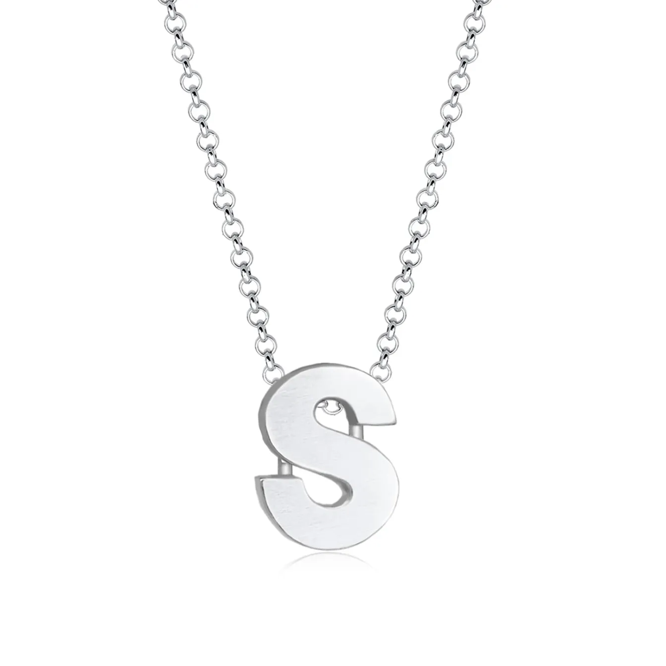 Elli "Halskette Buchstabe S< Personalisierter Schmuck|Halsketten