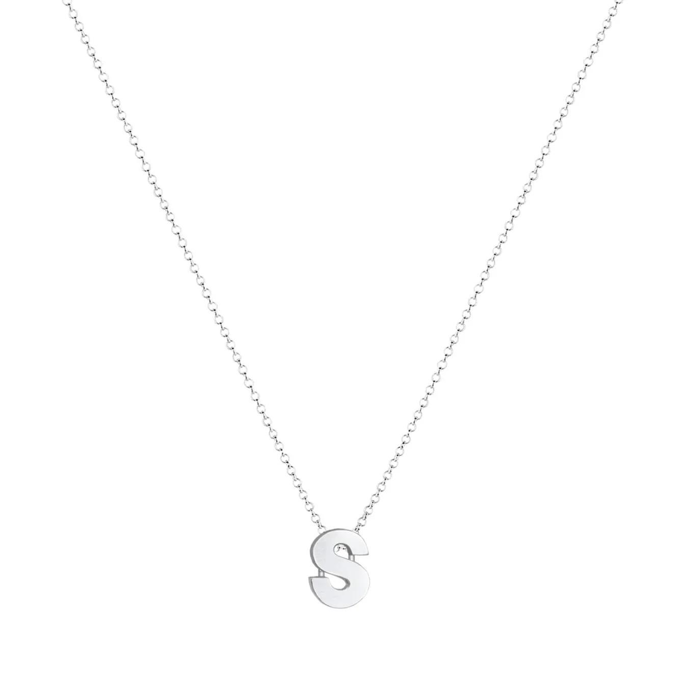 Elli "Halskette Buchstabe S< Personalisierter Schmuck|Halsketten
