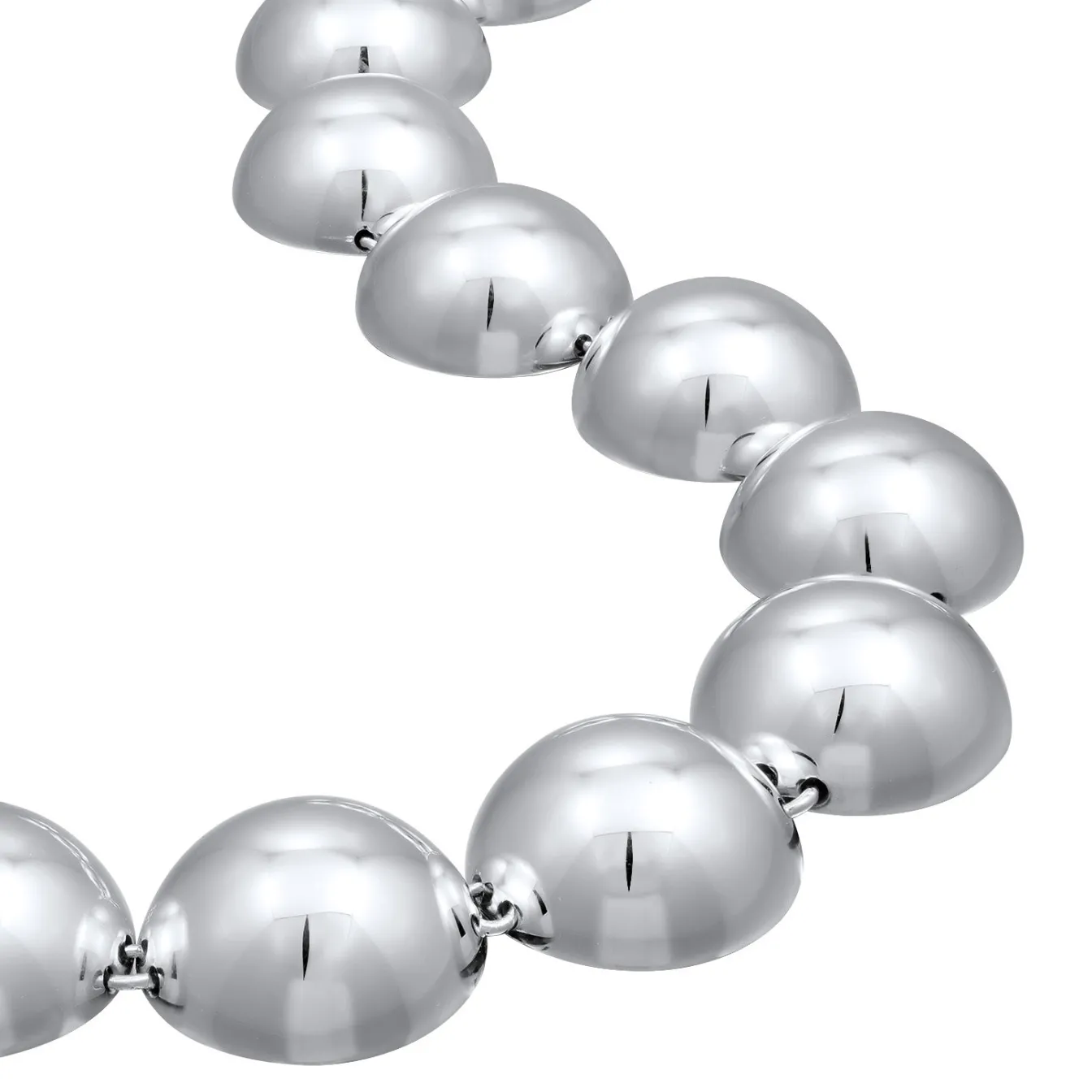 Elli "Halskette Chunky Kugeln< Halsketten|Silber
