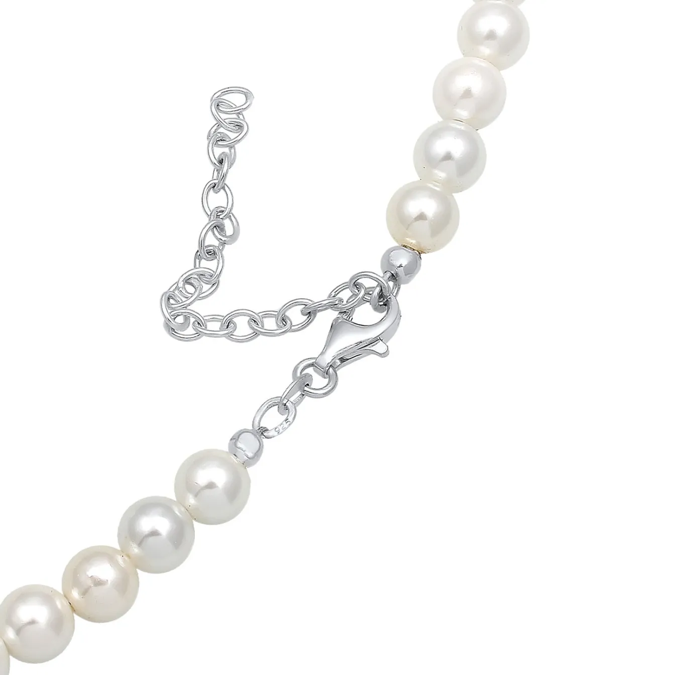 Elli "Halskette Edelweiss | Perle< Symbol-schmuck|Herz-schmuck