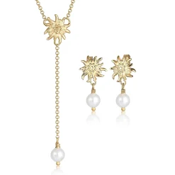 Elli "Halskette Edelweiss | Perle< Schmucksets|Schmucksets