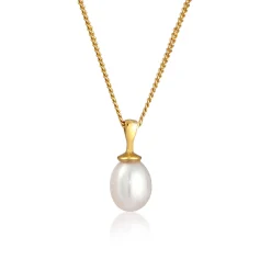 Elli "Halskette Elegant | Süßwasserzuchtperle< Roségold|Perlen