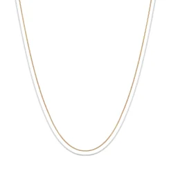 Elli "Halskette 2er Set Bicolor< Halsketten|Silber