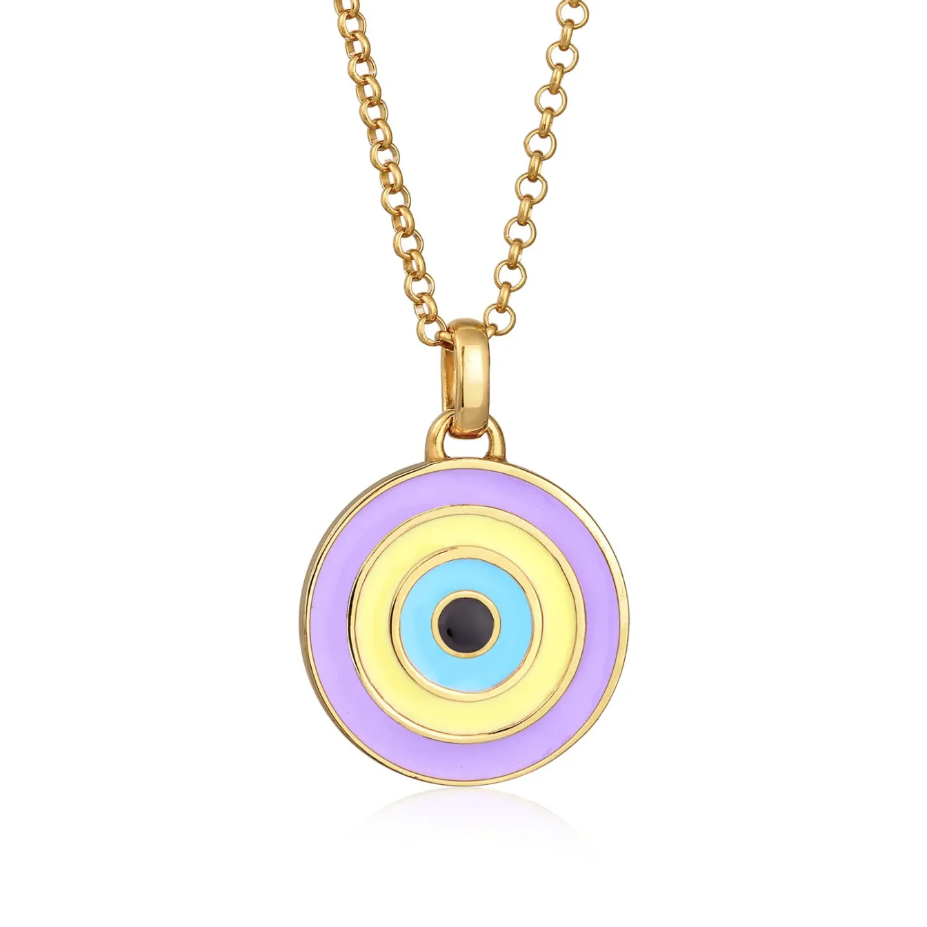 Elli "Halskette Evil Eye | Emaille (Bunt)< Symbol-schmuck|Halsketten
