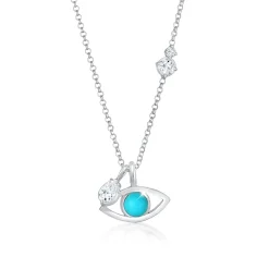 Elli "Halskette Evil Eye | Howlith (Türkis)< Symbol-schmuck|Halsketten