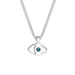 Elli "Halskette Evil Eye | Kristall (Blau)< Symbol-schmuck|Halsketten