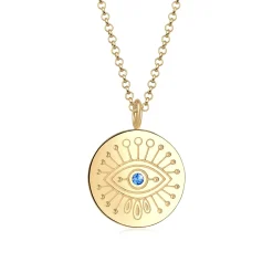 Elli "Halskette Evil Eye | Kristall (Blau)< Symbol-schmuck|Halsketten