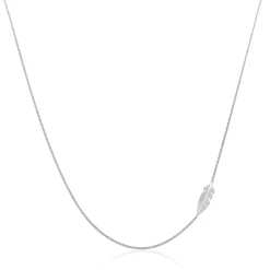 Elli "Halskette Feder Boho< Halsketten|Silber