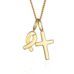 Elli "Halskette Fisch Kreuz< Symbol-schmuck|Halsketten