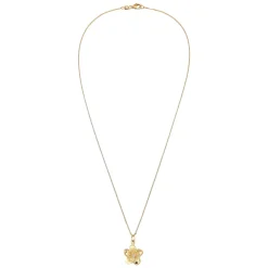Elli "Halskette Frangipani Blüte | Kristall (Weiß)< Vergoldet|Symbol-schmuck