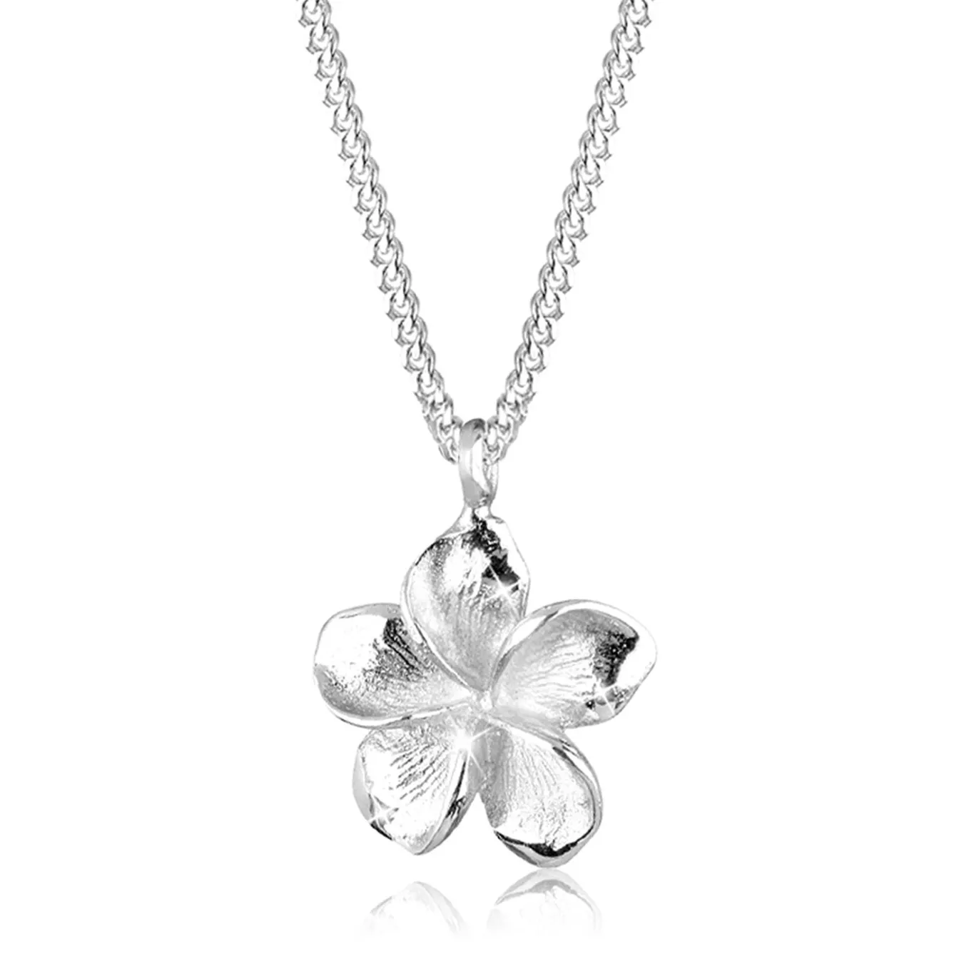 Elli "Halskette Frangipani Blüte< Roségold|Symbol-schmuck