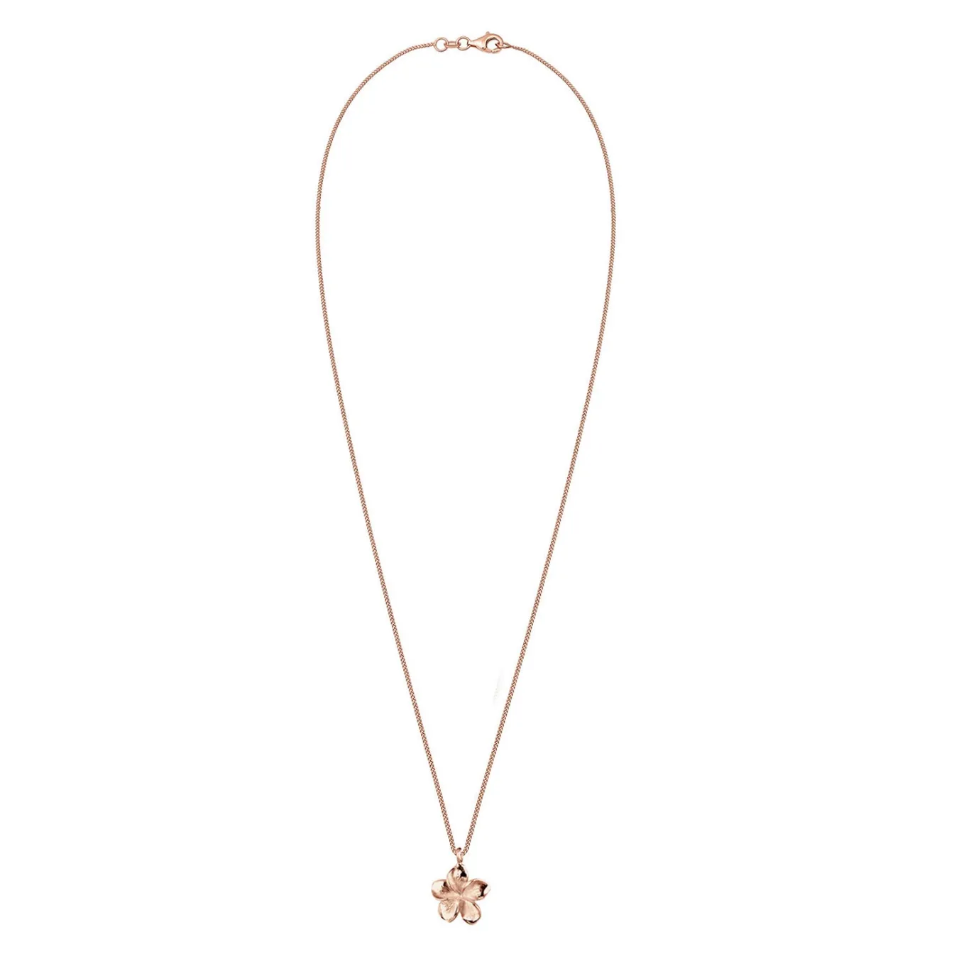 Elli "Halskette Frangipani Blüte< Roségold|Symbol-schmuck