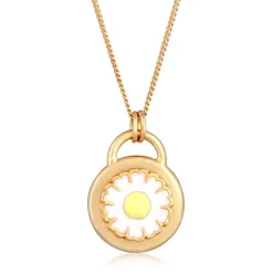 Elli "Halskette Gänseblümchen | Emaille< Symbol-schmuck|Letzte Chance