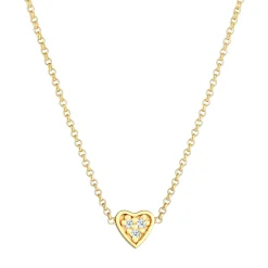 Elli "Halskette Herz | Diamant ( Weiß, 0,045 ct )< Symbol-schmuck|Herz-schmuck