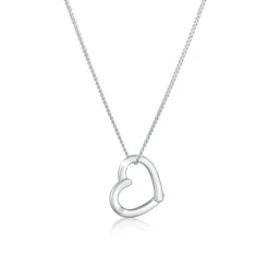 Elli "Halskette Herz | Diamant (Weiß, 0.015 ct)< Roségold|Symbol-schmuck