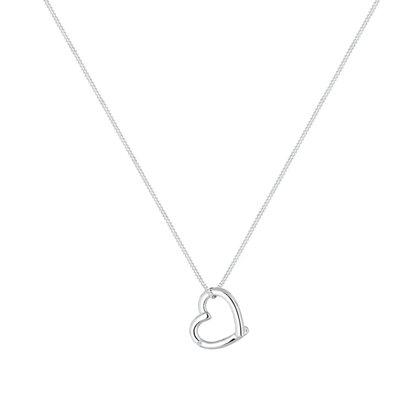 Elli "Halskette Herz | Diamant (Weiß, 0.015 ct)< Roségold|Symbol-schmuck
