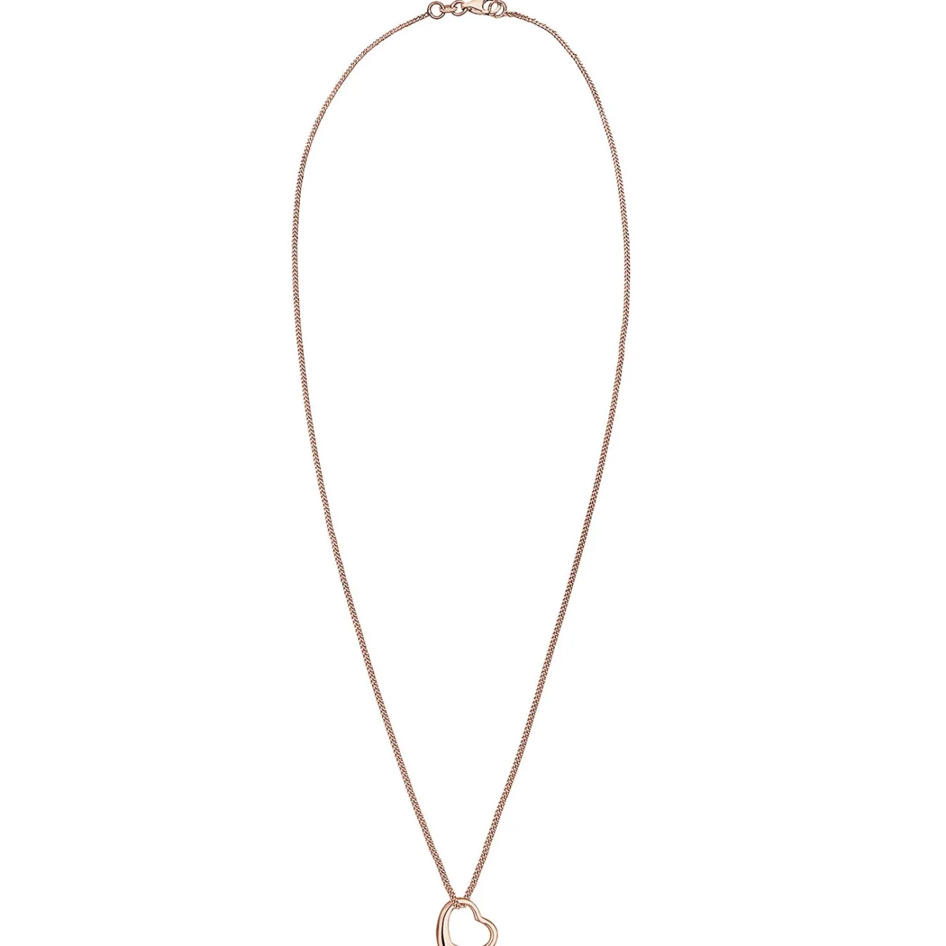 Elli "Halskette Herz | Diamant (Weiß, 0.03 ct)< Roségold|Symbol-schmuck