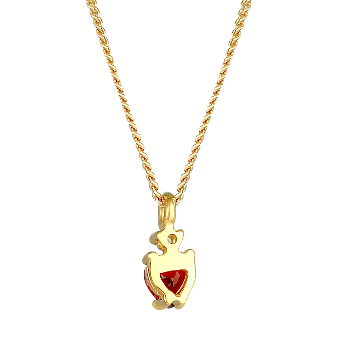 Elli "Halskette Herz | Zirkonia (Rot)< Symbol-schmuck|Herz-schmuck