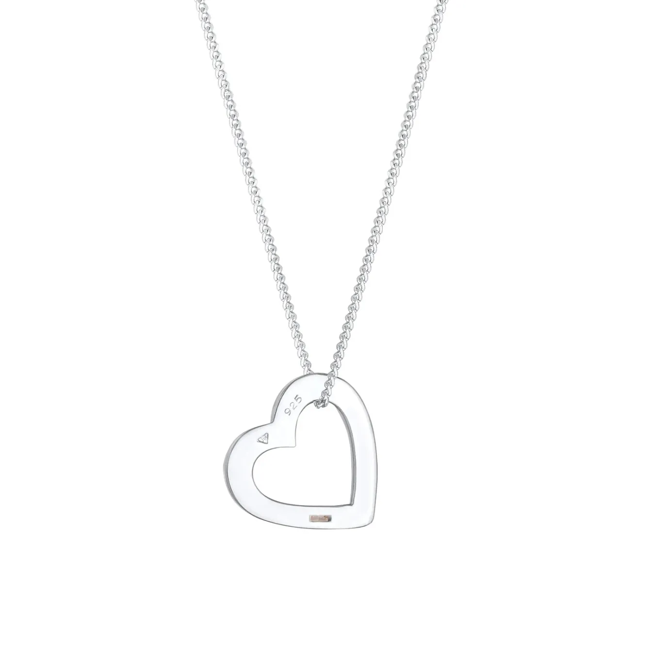 Elli "Halskette Herz | Zirkonia Kristall (Weiß)< Symbol-schmuck|Herz-schmuck