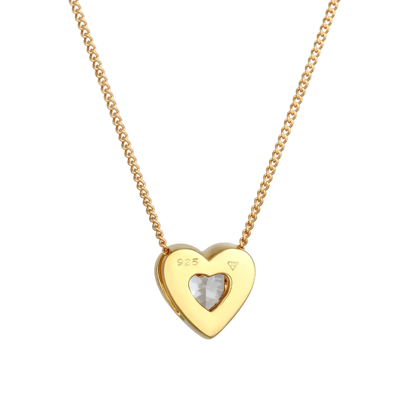 Elli "Halskette Herz | Zirkonia (Weiß)< Roségold|Symbol-schmuck