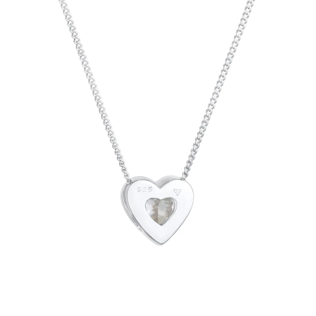 Elli "Halskette Herz | Zirkonia (Weiß)< Roségold|Symbol-schmuck