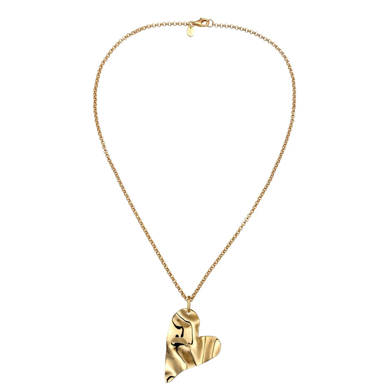 Elli "Halskette Herz Anhänger< Vergoldet|Symbol-schmuck