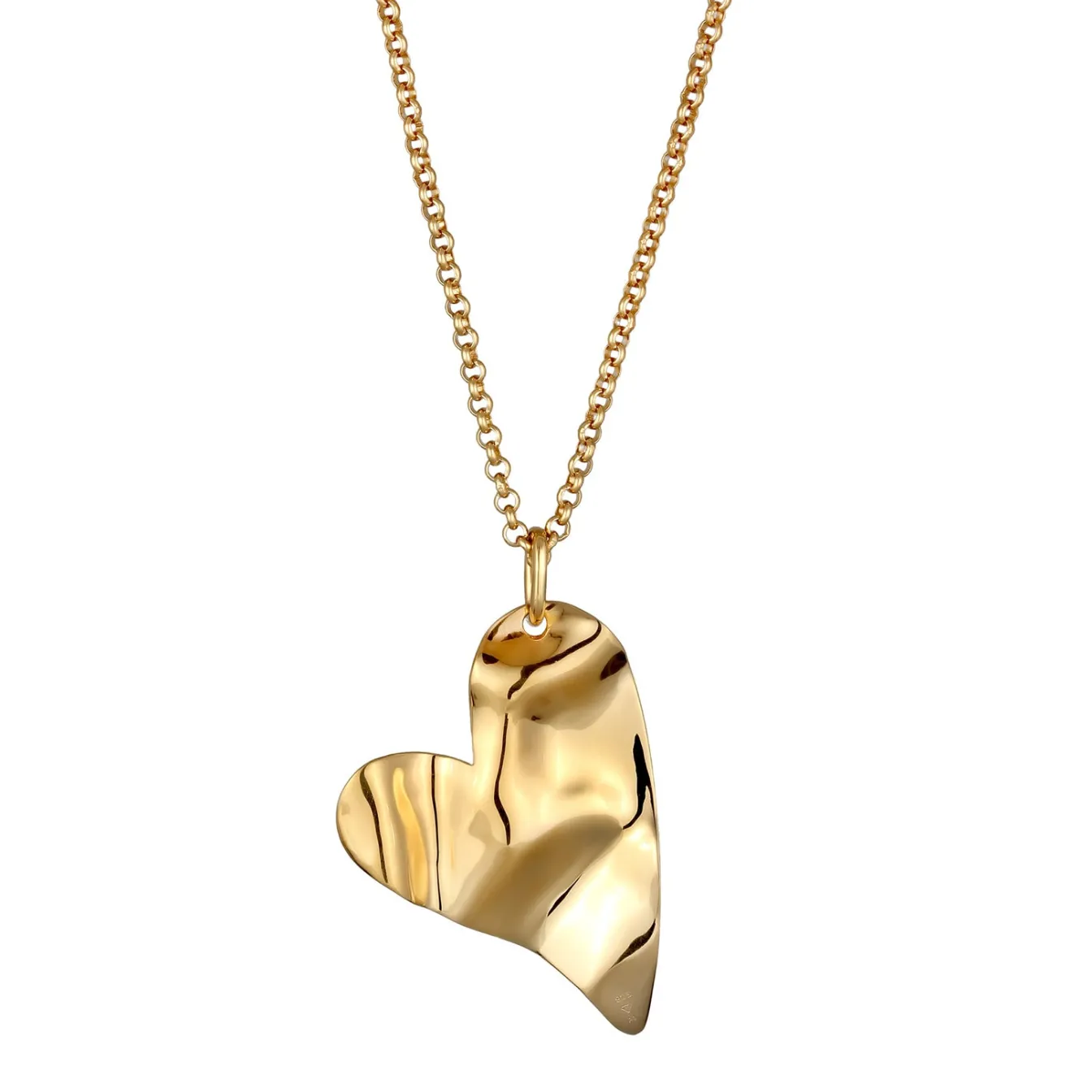 Elli "Halskette Herz Anhänger< Vergoldet|Symbol-schmuck