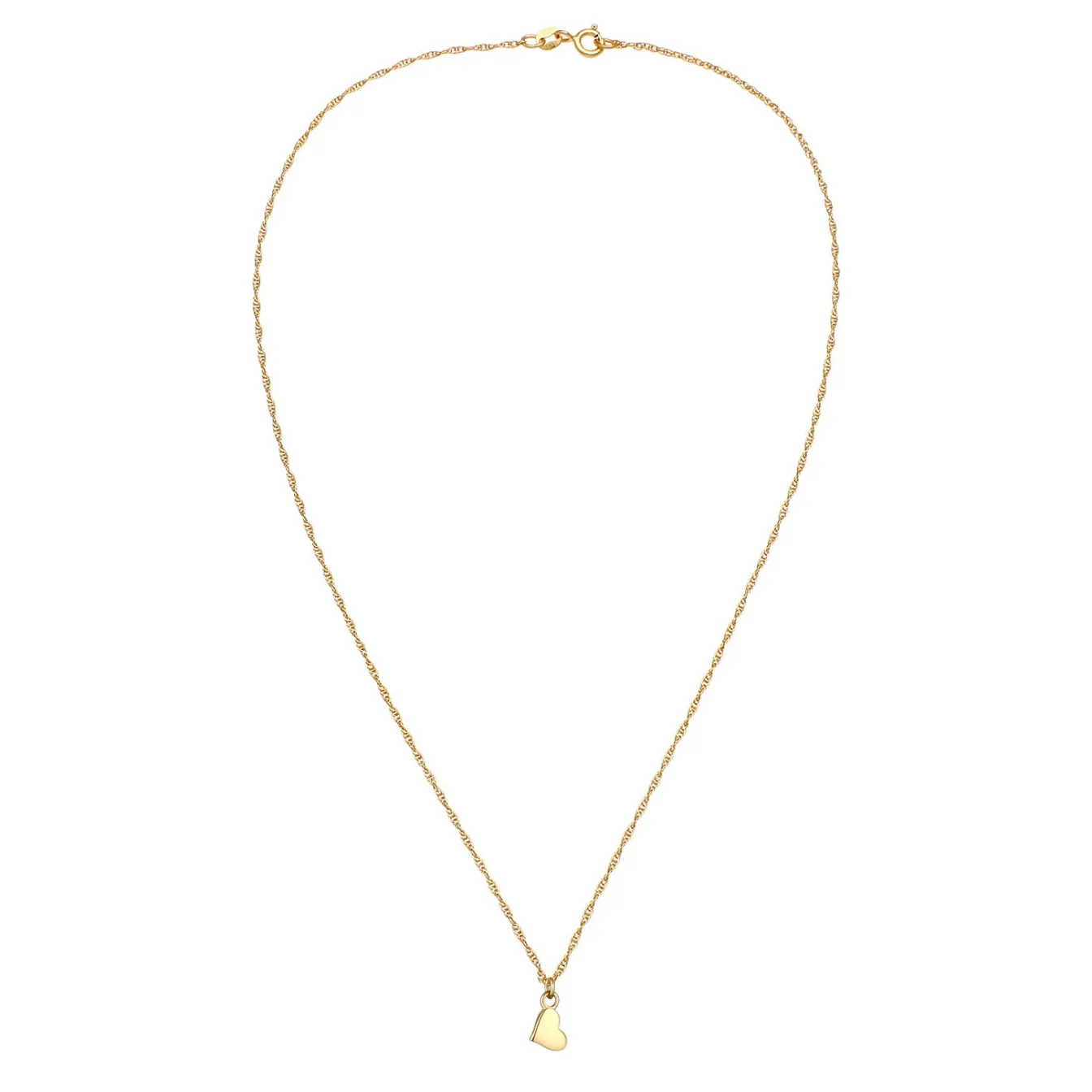 Elli "Halskette Herz Anhänger< Vergoldet|Symbol-schmuck