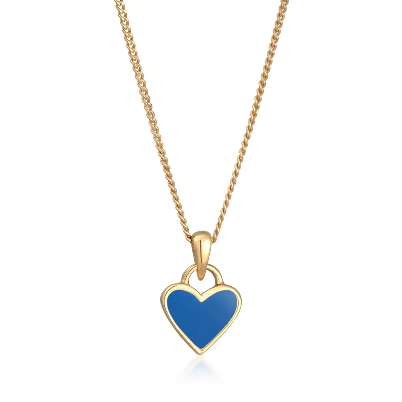 Elli "Halskette Herz Anhänger | Emaille< Symbol-schmuck|Herz-schmuck