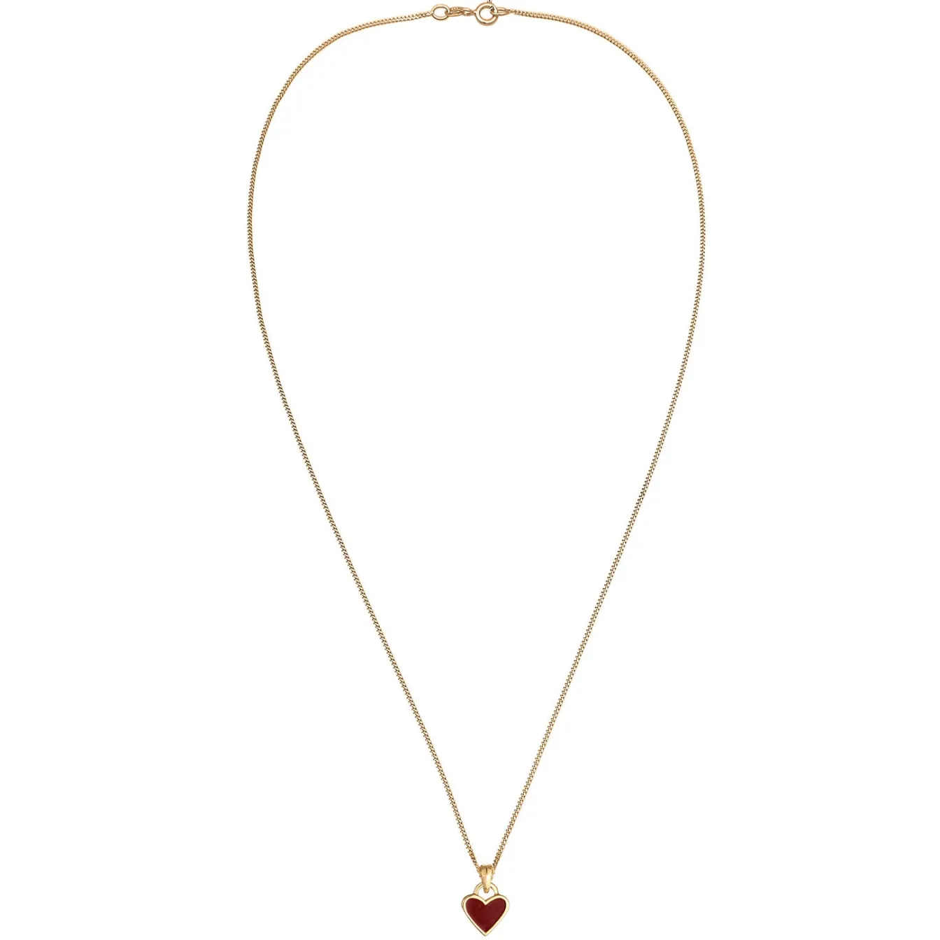 Elli "Halskette Herz Anhänger | Emaille< Symbol-schmuck|Herz-schmuck