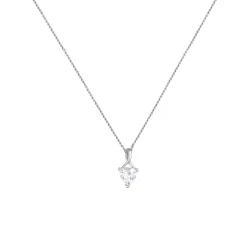 Elli "Halskette Herz Anhänger | Zirkonia (Weiß)< Symbol-schmuck|Herz-schmuck