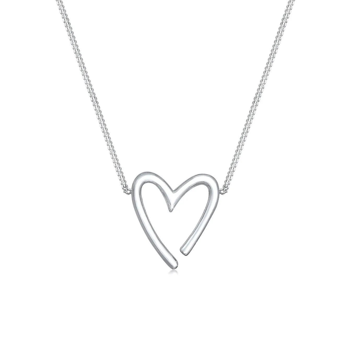 Elli "Halskette Herz Cut-Out< Roségold|Symbol-schmuck