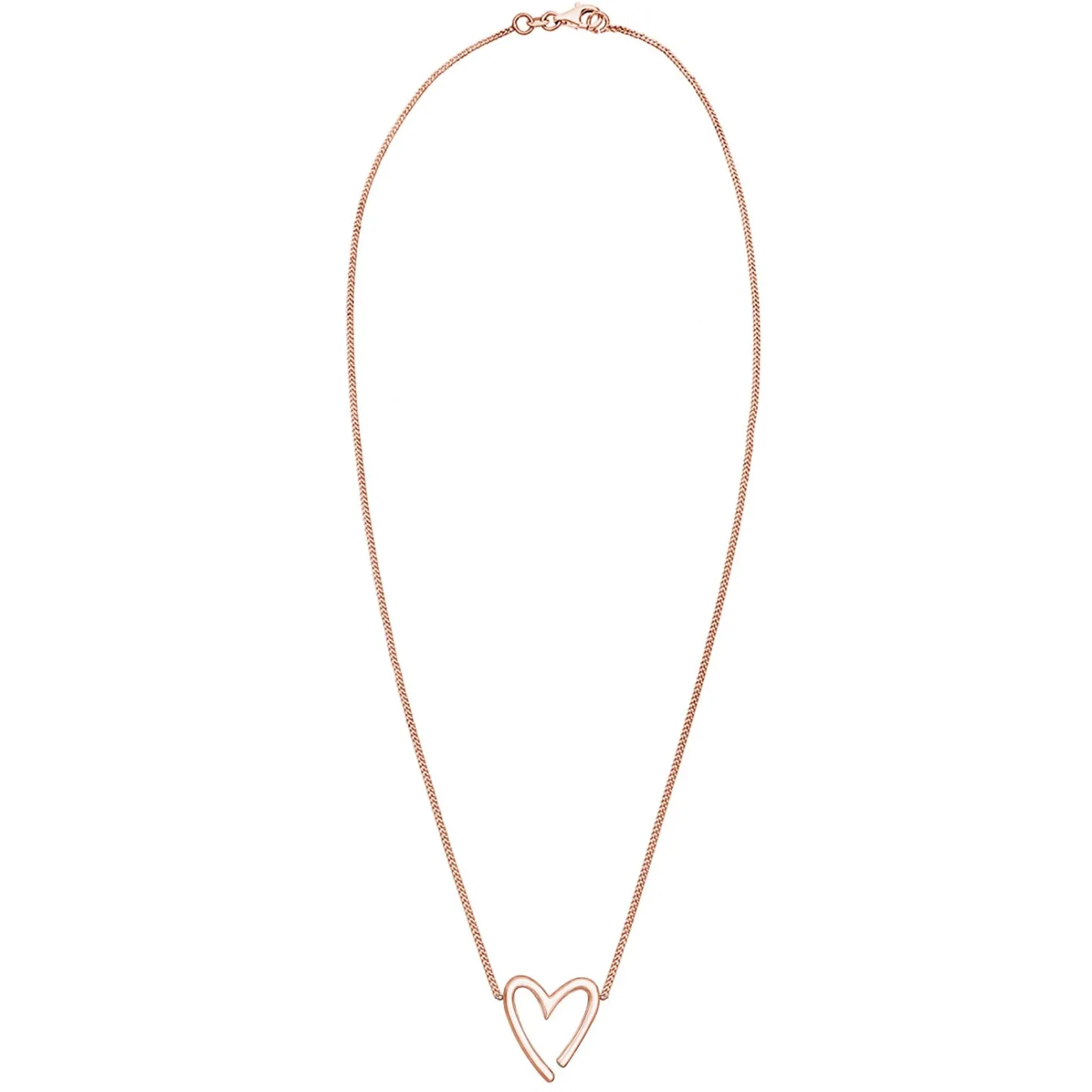 Elli "Halskette Herz Cut-Out< Roségold|Symbol-schmuck