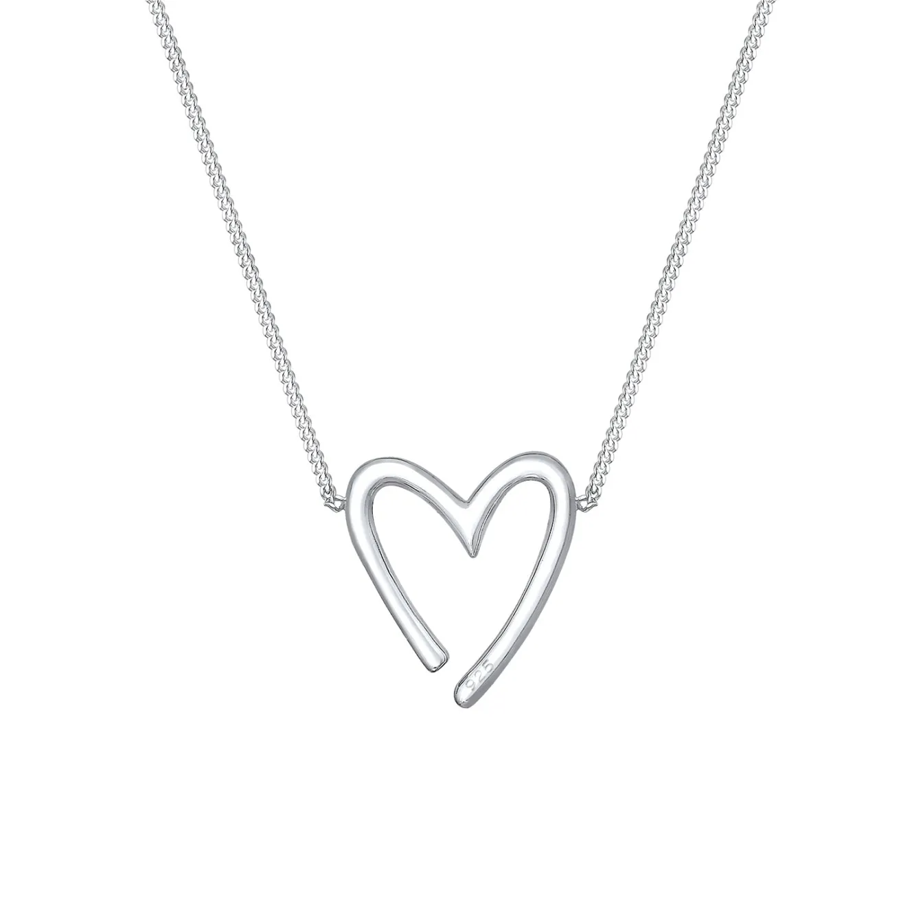 Elli "Halskette Herz Cut-Out< Roségold|Symbol-schmuck