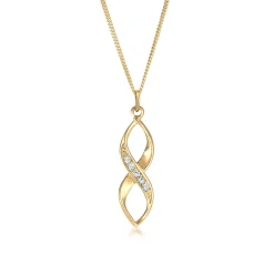 Elli "Halskette Infinity | Kristall (Weiß)< Symbol-schmuck|Herz-schmuck