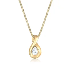 Elli "Halskette Infinity Anhänger | Zirkonia (Weiß)< Herz-schmuck|Symbol-schmuck