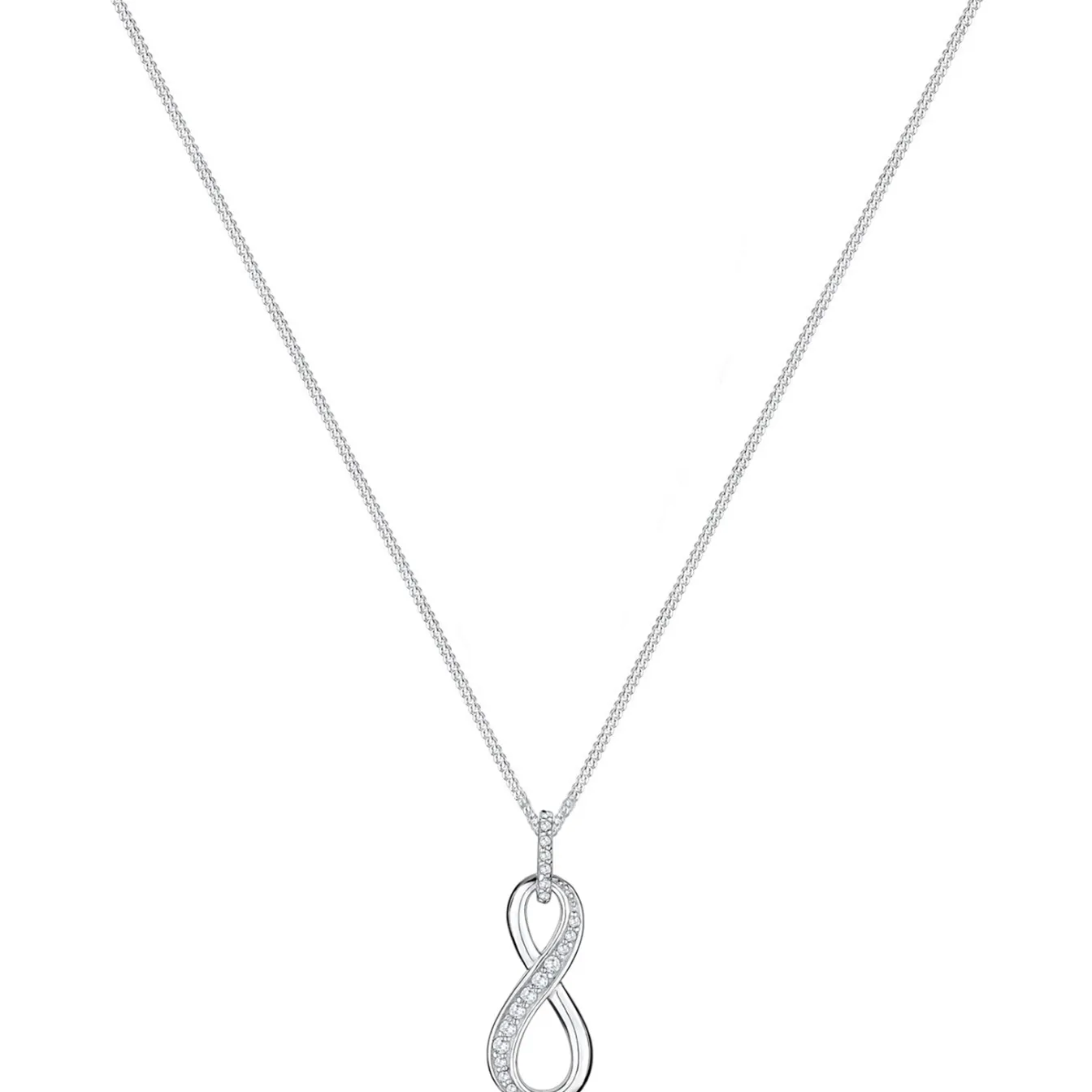 Elli "Halskette Infinity Anhänger | Zirkonia (Weiß)< Roségold|Symbol-schmuck