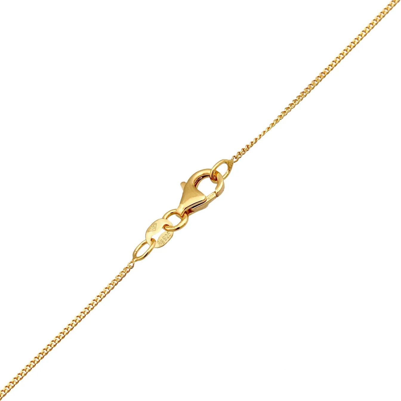 Elli "Halskette Kleeblatt | Zirkonia (Weiß)< Vergoldet|Symbol-schmuck