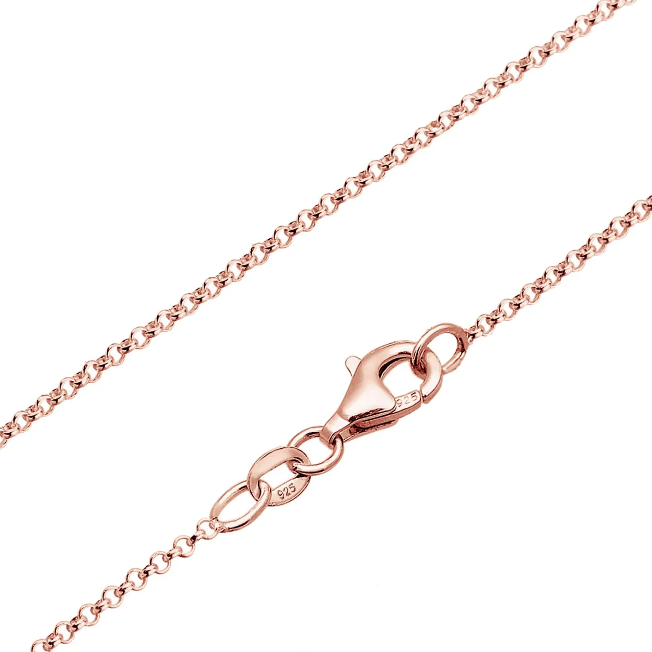 Elli "Halskette Kreis | Kristall (Weiß)< Roségold|Halsketten