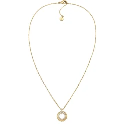 Elli "Halskette Kreis Anhänger | Kristalle (Weiß)< Halsketten
