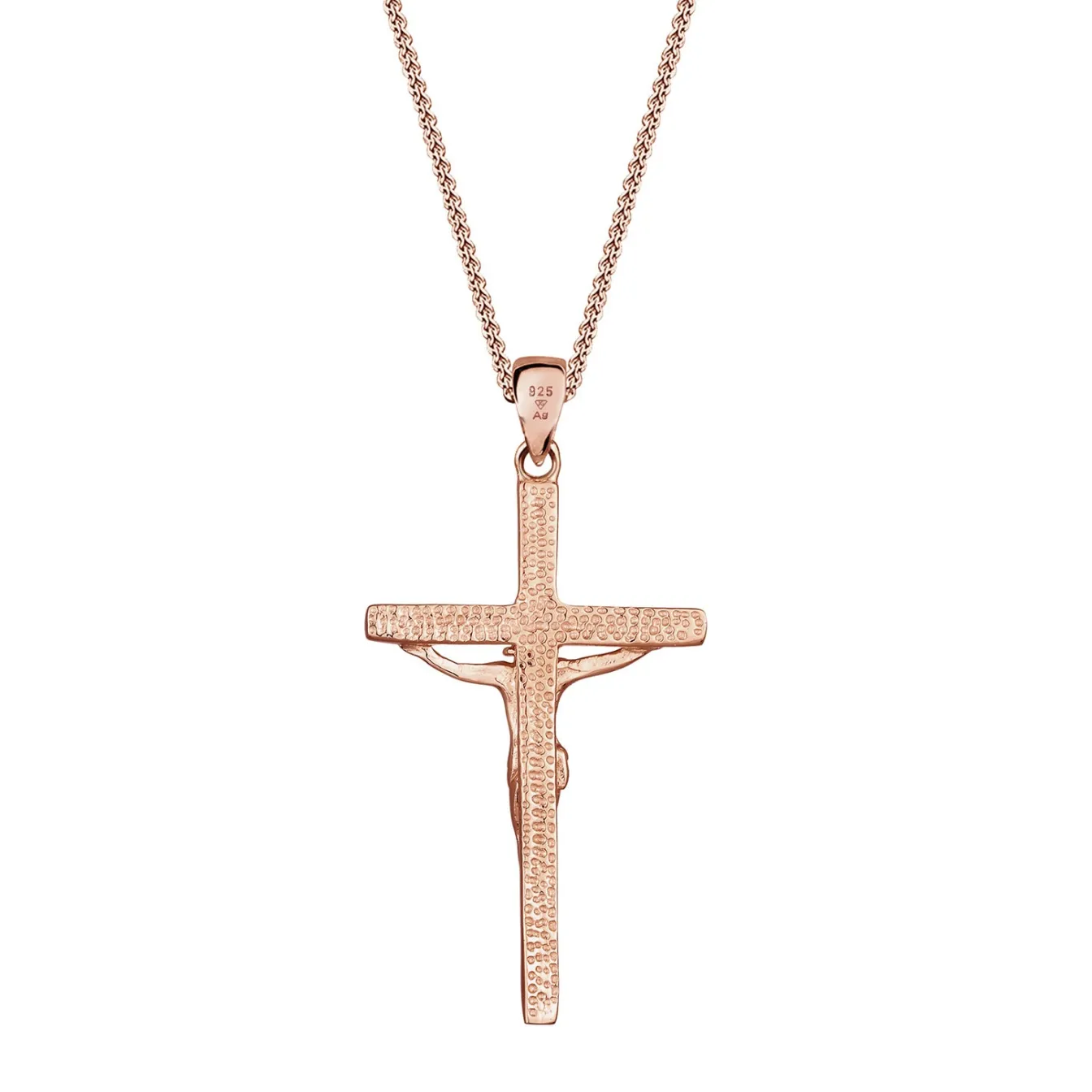 Elli "Halskette Kreuz< Roségold|Symbol-schmuck