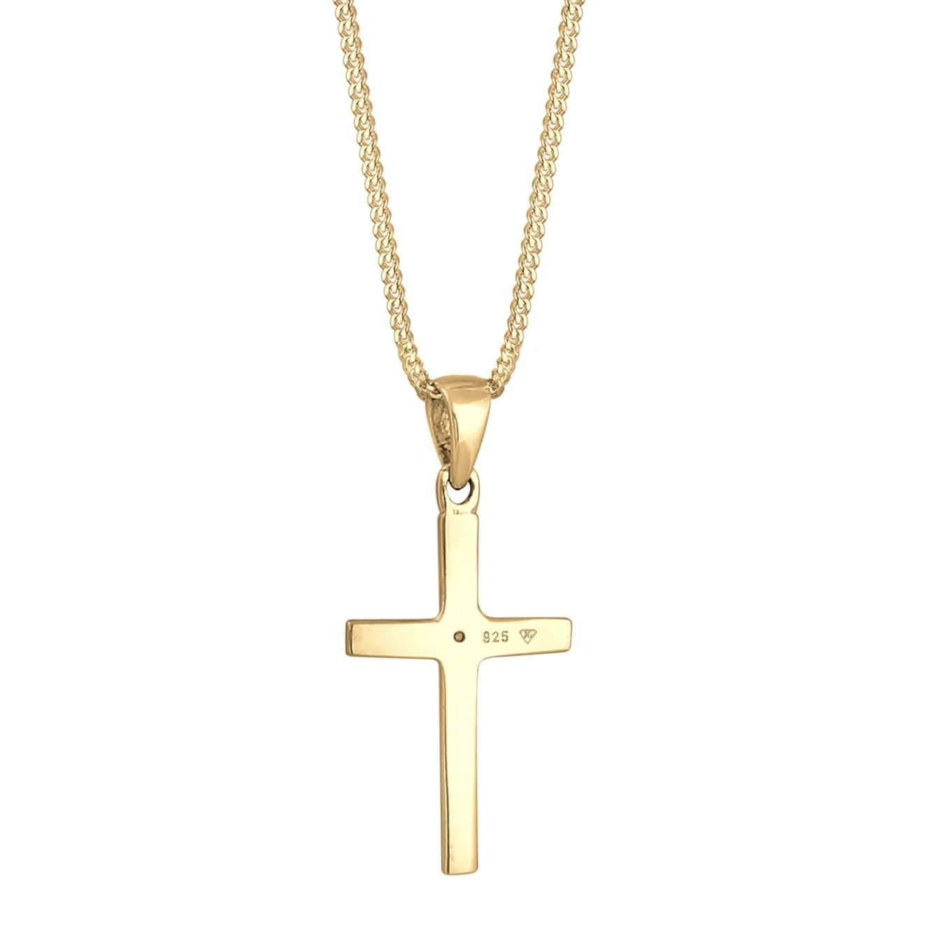 Elli "Halskette Kreuz | Diamant (Weiß, 0,005 ct)< Symbol-schmuck|Halsketten