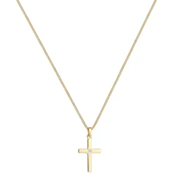 Elli "Halskette Kreuz | Diamant (, 0,015 ct)< Symbol-schmuck|Halsketten