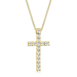 Elli "Halskette Kreuz | Kristalle< Symbol-schmuck|Halsketten