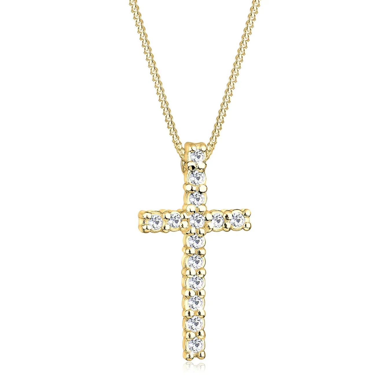 Elli "Halskette Kreuz | Kristalle< Symbol-schmuck|Halsketten