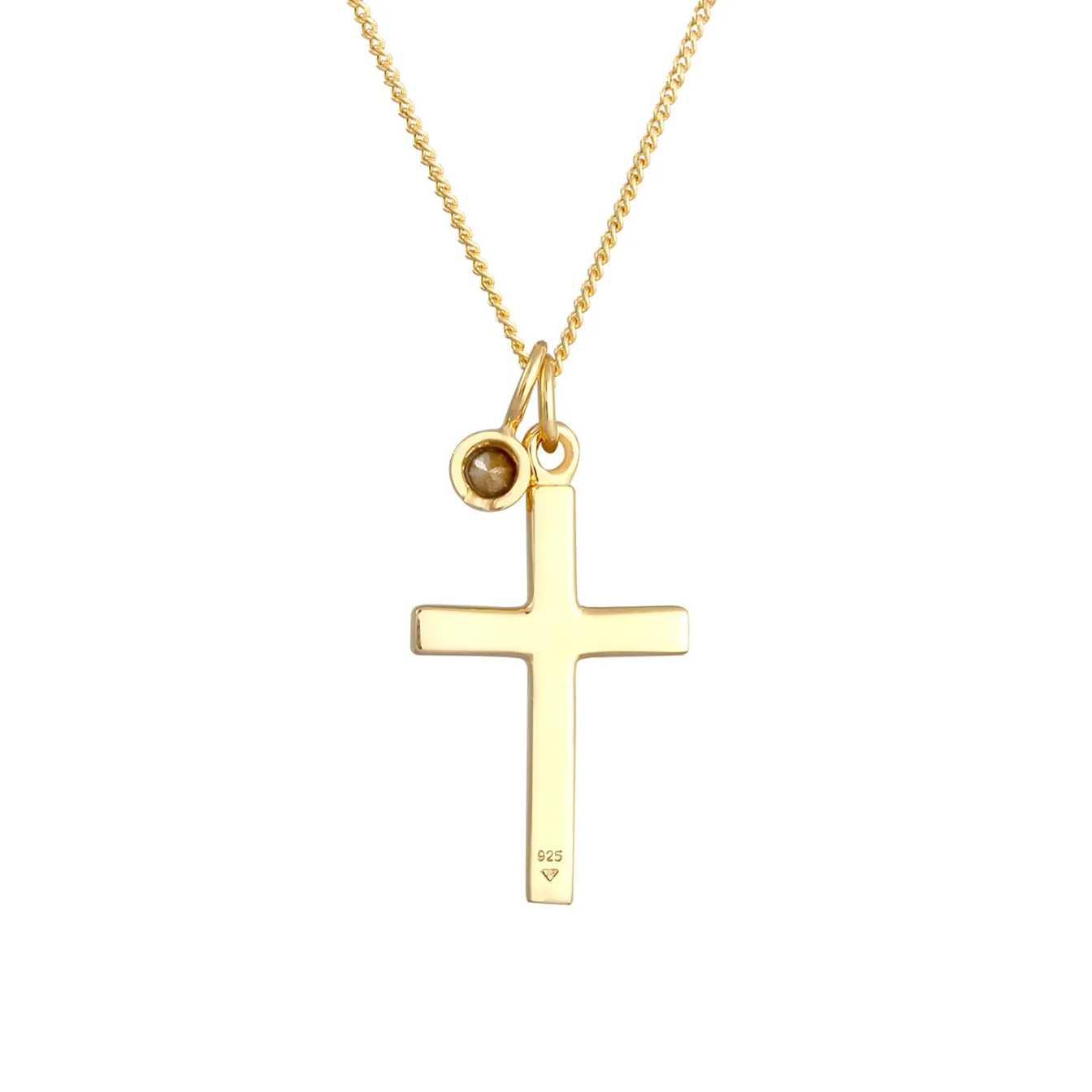 Elli "Halskette Kreuz | Kristall (Weiß)< Symbol-schmuck|Halsketten