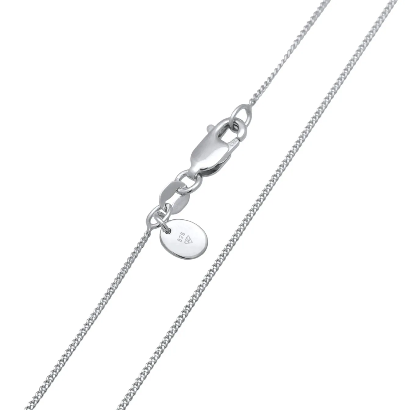 Elli "Halskette Kreuz | Saphir (Blau) & Laborgezüchteter Diamant (Weiß, 0.06< Symbol-schmuck|Diamanten
