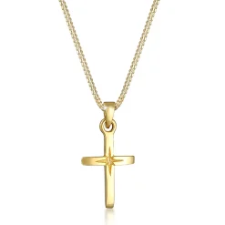 Elli "Halskette Kreuz Anhänger< Roségold|Symbol-schmuck