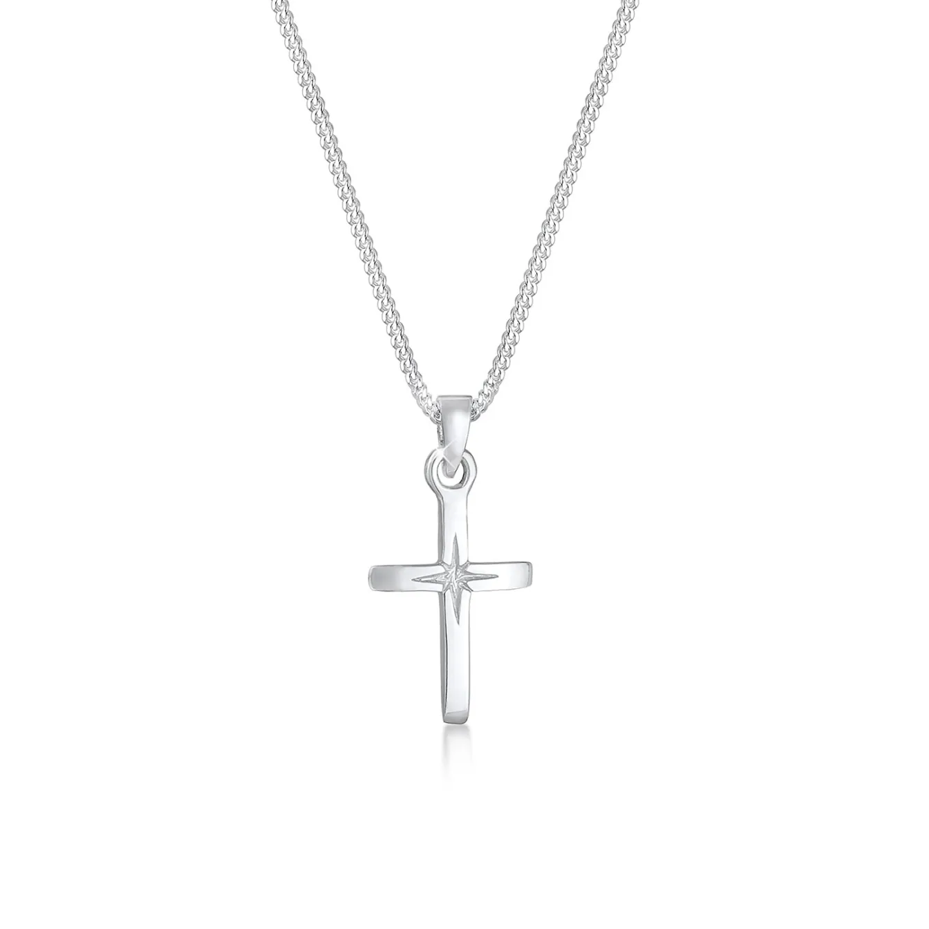 Elli "Halskette Kreuz Anhänger< Roségold|Symbol-schmuck