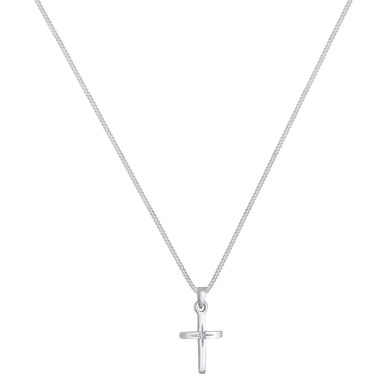Elli "Halskette Kreuz Anhänger< Roségold|Symbol-schmuck